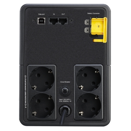 APC UPS, Line int., mini Tower, 650 w, AVR, Schuko x 4, LED, back-up 1 - 10 min., BX1200MI-GR - imagine 4
