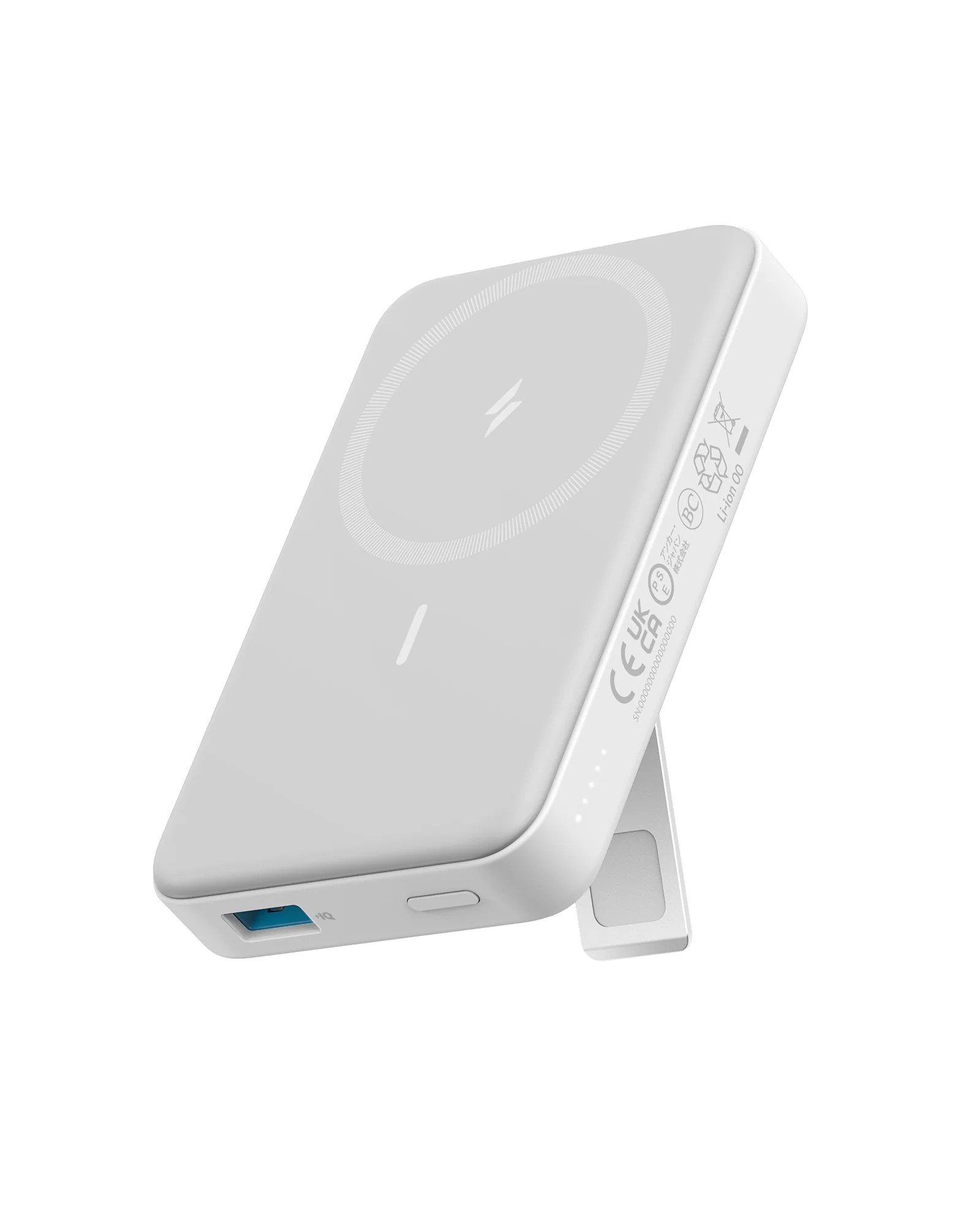 Anker POWER BANK MagGo 10.000 mAh, 27W Qi 2.0 15W, suport pliabil compatibil iPhone, A1654G21