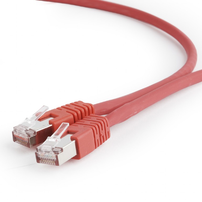 Gembird PATCH CORD S/FTP Cat6a, LSZH, cupru, 2 m, rosu, AWG27, dublu ecranat, PP6A-LSZHCU-R-2M