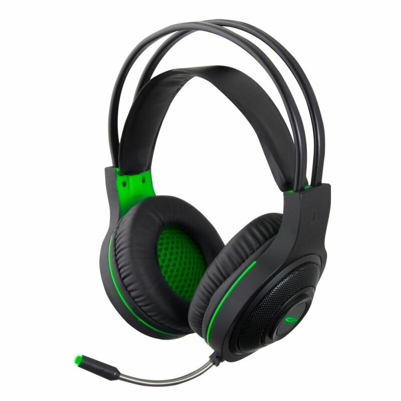Esperanza Casti gaming cu microfon Thunderbird stereo 2m Negru/Verde, EGH430