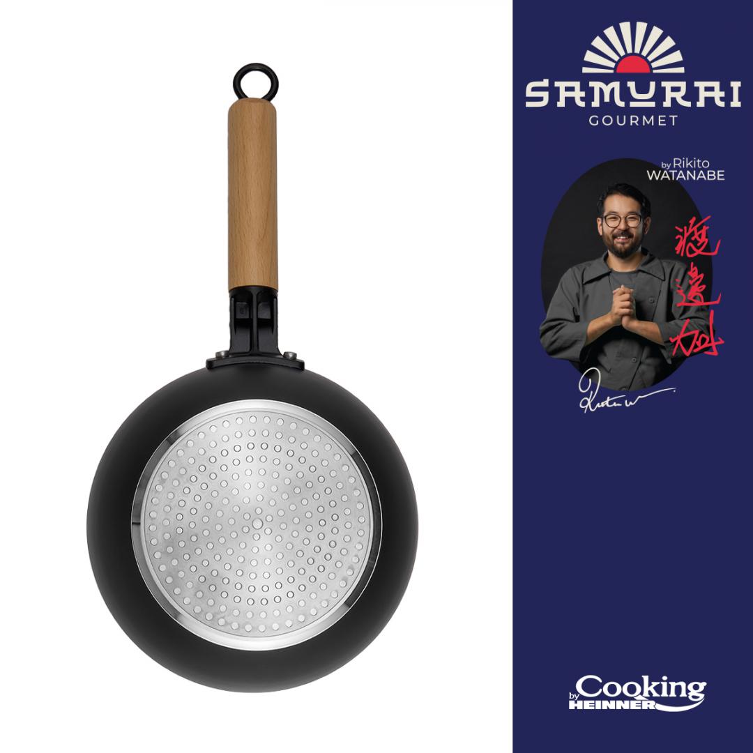 HEINNER TIGAIE WOK+CAPAC 20X7 CM, RIKITO WATANABE, SAMURAI GOURMET, COOKING BY, HR-SNT-WC20 - imagine 2