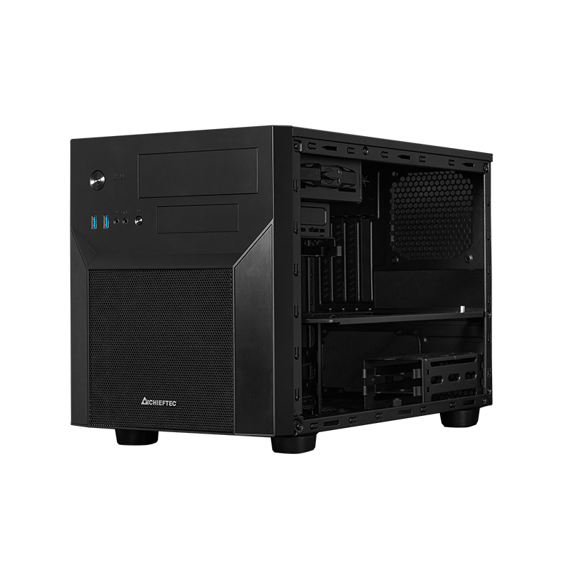 CHIEFTEC CARCASA, Mini Tower, mATX, GAMING CUBE 02, fara sursa, USB 3.0 x 2, Jack 3.5mm x, CI-02B-OP - imagine 4
