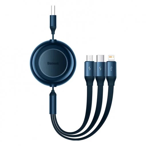 Baseus CABLU alimentare si date Bright Mirror 2 One- for-three Retractable,pt., CAMJ010003