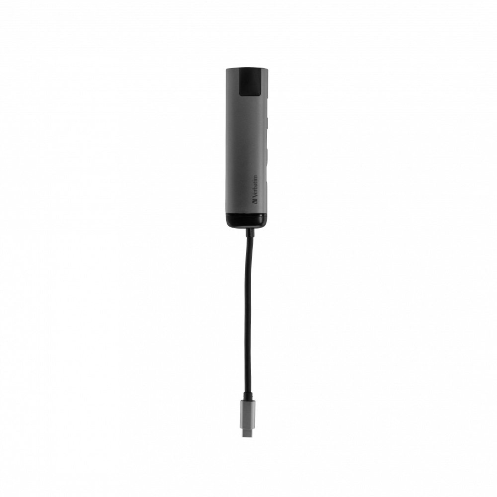 Verbatim DOCKING Station, Gigabit LAN x 1, USB 3.0 x 2, HDMI x 1 (4K), USB Type C x 1, 49141