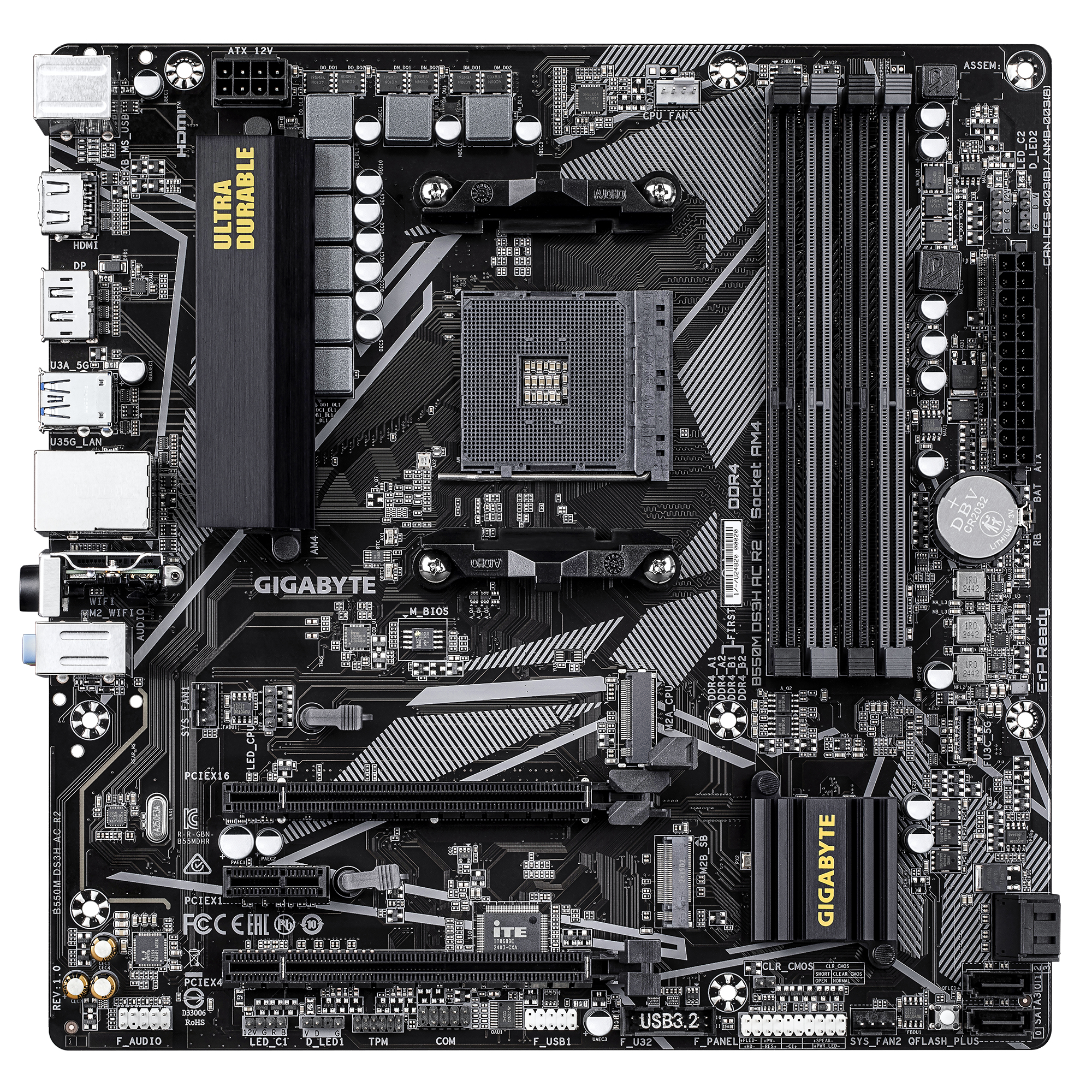 Gigabyte MB AM4, B550M DS3H AC R2 - imagine 2