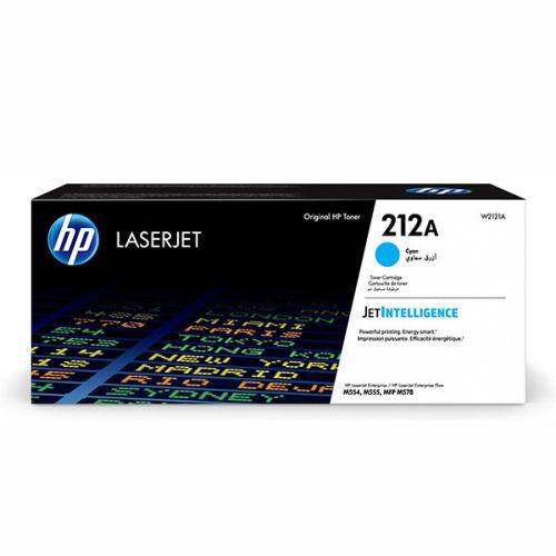 HP Toner Original Cyan, nr.212A pentru Laser Jet M555x|M554dn|M555dn|MFP M578c|M578z|M578f, W2121A