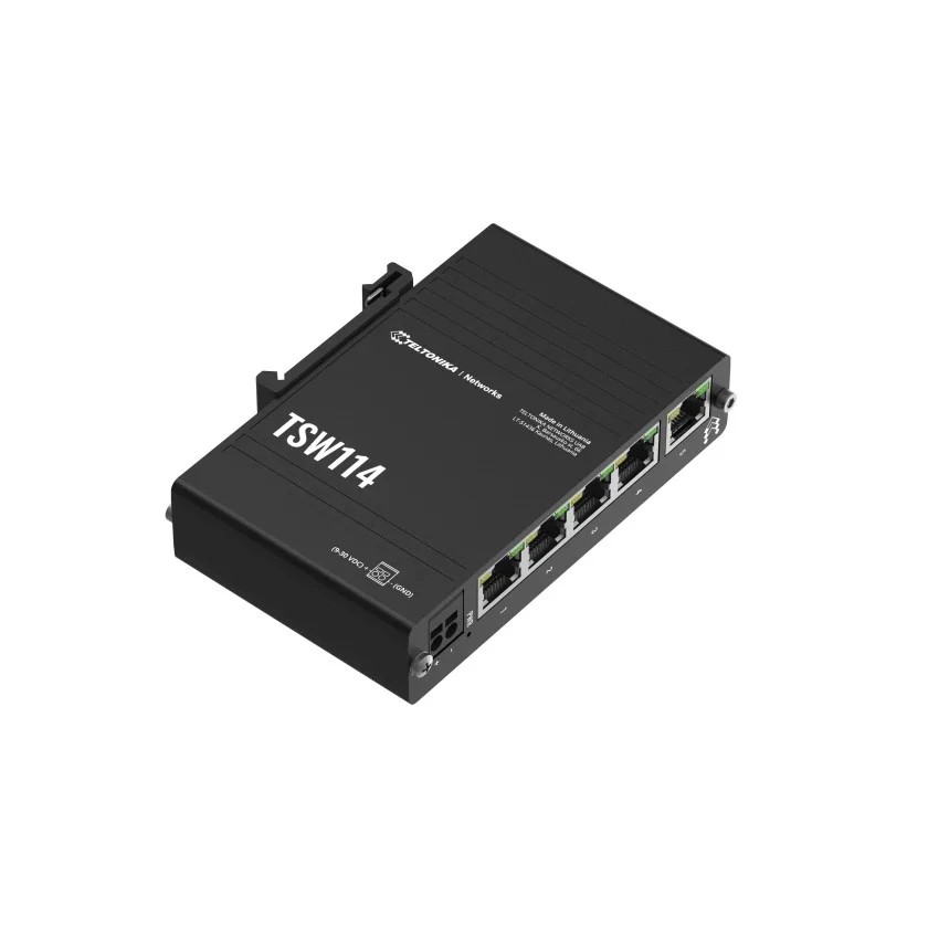 TELTONIKA SWITCH "TSW114", 5 x LAN port 10/100/1000 Mbps, TSW114000000