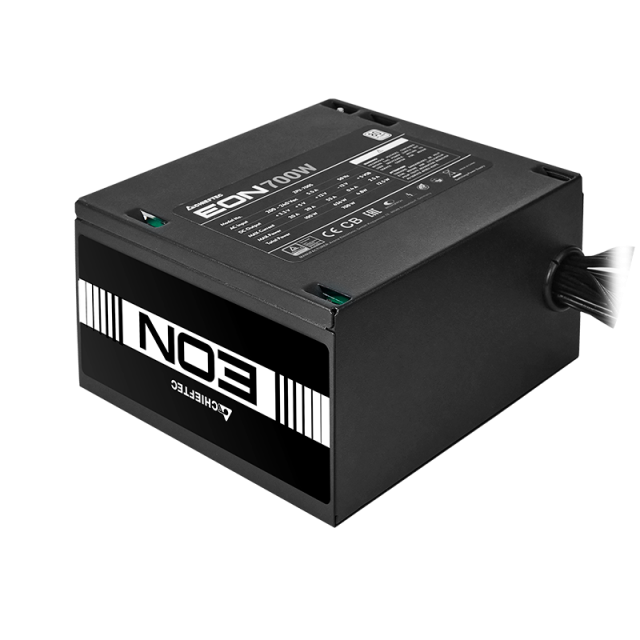 CHIEFTEC SURSA "EON", 500W, certificare 80 Plus, non-modular, fan 120mm, negru, ZPU-500S