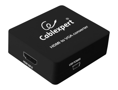 Gembird ADAPTOR video, splitter HDMI (M) la VGA (M) + Jack 3.5mm (M), rezolutie, DSC-HDMI-VGA-001