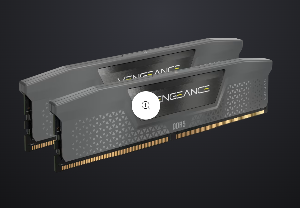 Corsair DDR5, 32GB, KIT 2x16GB, 6000 MHz, C38, 1.35V, XMP&EXPO, Gri, Vengeance, CMK32GX5M2B6000Z38