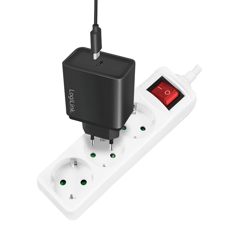 Logilink PRELUNGITOR, Schuko x 3, cablu 3G 1.5mm2, 230 V/16 A, 50 Hz, max. 3500 W, buton, LPS206 - imagine 2