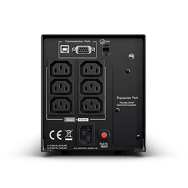 Cyber Power UPS Line Int. cu sin. pura, cu management, Tower, LCD, 750VA/675W, AVR, 6x, PR750ELCD - imagine 3