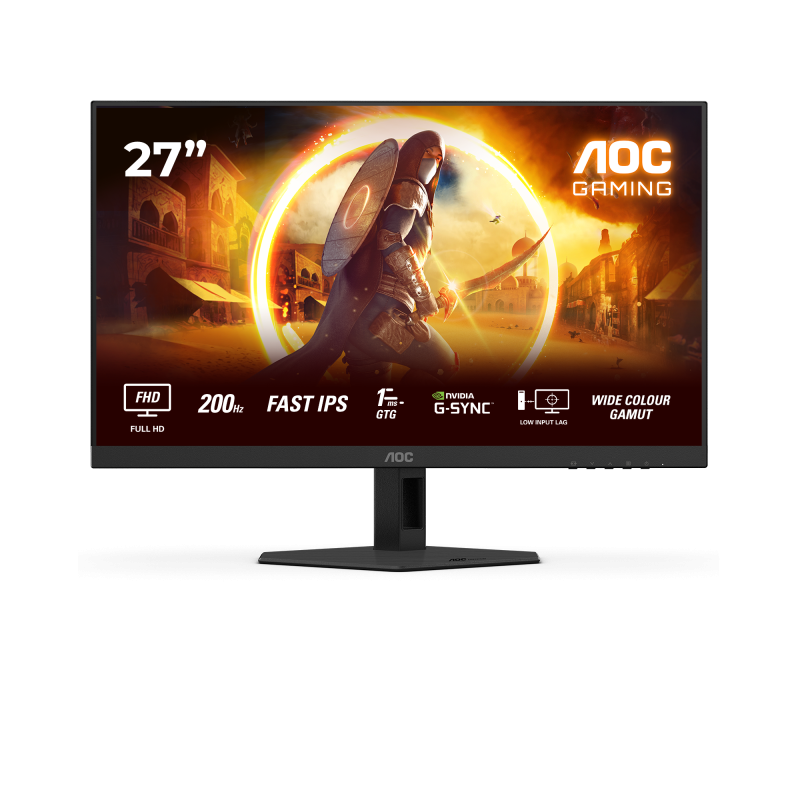 AOC Monitor Gaming, 27", 1920 x 1080 pixeli, Black, Red, 27G4HRE