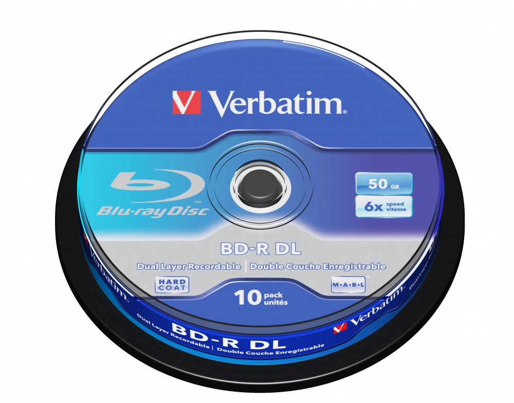 Verbatim BLANCURI BD-R DL 6X 50GB WHITE BLUE 10SP, 43746