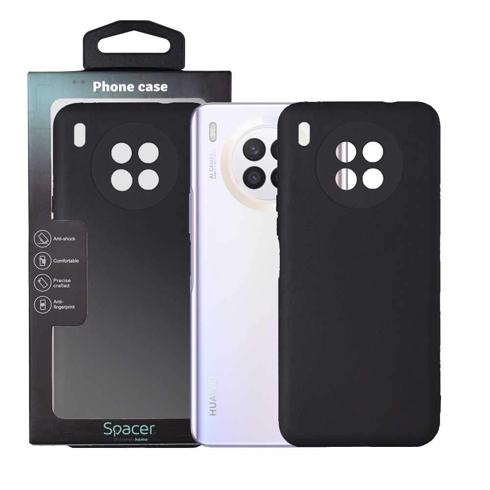 SPACER Husa Huawei telefon Nova 8i, negru, tip back cover, material flexibil TPU, SPPC-HU-N8i-TPU