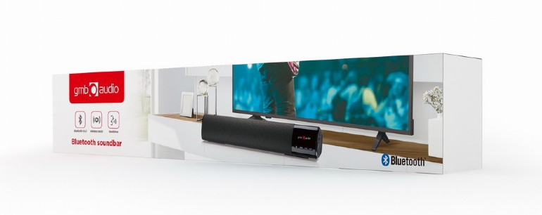 Gembird BOXE portabile bluetooth, tip soundbar, RMS: 10W (2 x 5W), baterie 1200mAh, SPK-BT-BAR400-01 - imagine 4