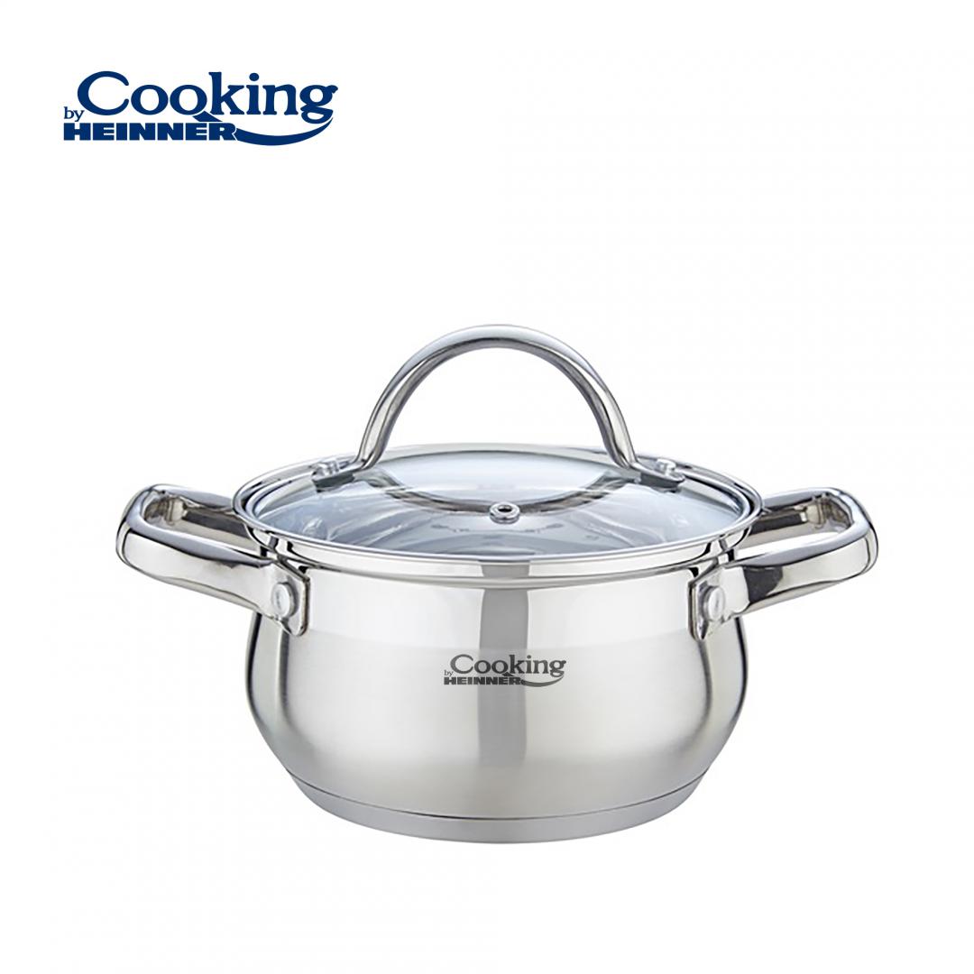 HEINNER SEMIOALA INOX+CAPAC 18 X 10.5 CM, 2.6 L, AMIRA, COOKING BY, HR-MSF-026