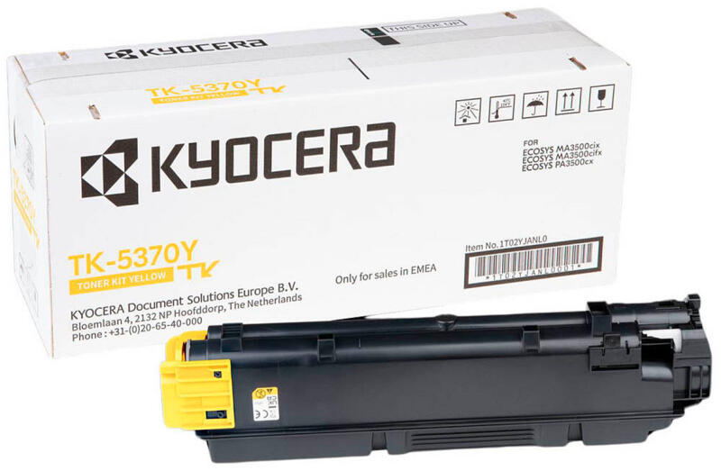 KYOCERA Toner Original Yellow pentru ECOSYS PA3500cx|MA3500cix|MA3500cifx, 5K, TK-5370Y