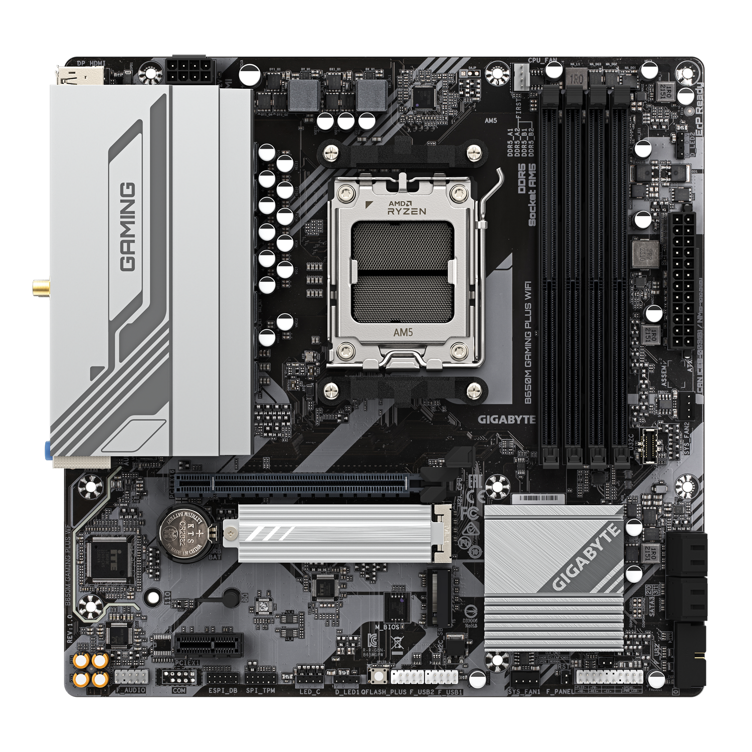 Gigabyte Placa de baza, B650M GAMING PLUS WF
