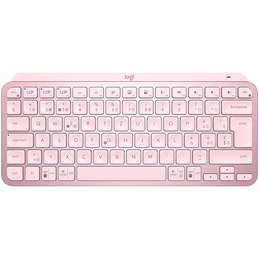 Logitech MX Keys Mini Minimalist Wireless Illuminated Keyboard - ROSE - US INTL, 920-010500
