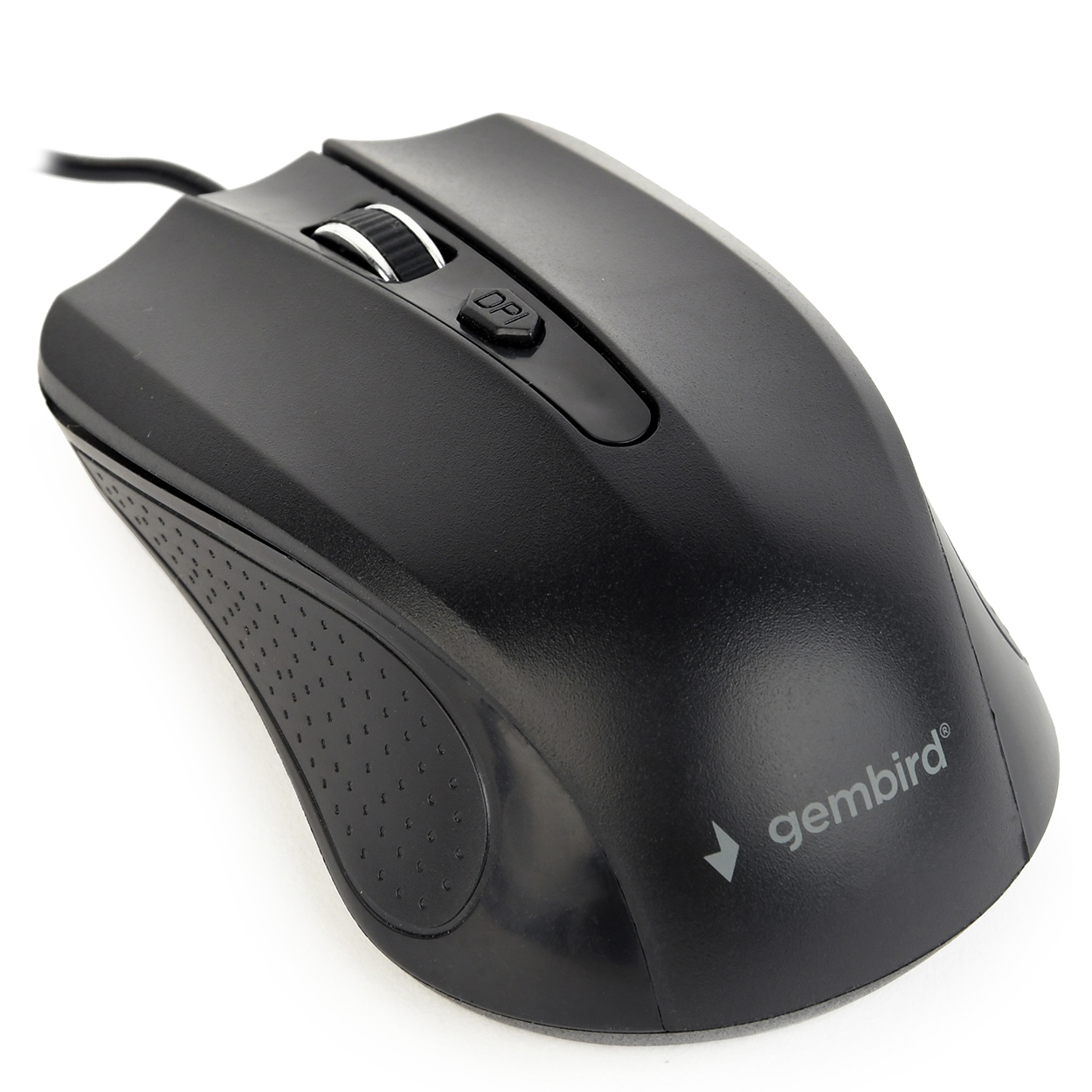Gembird MOUSE, PC sau NB, cu fir, USB, optic, 1200 dpi, butoane/scroll 4/1, negru, MUS-4B-01