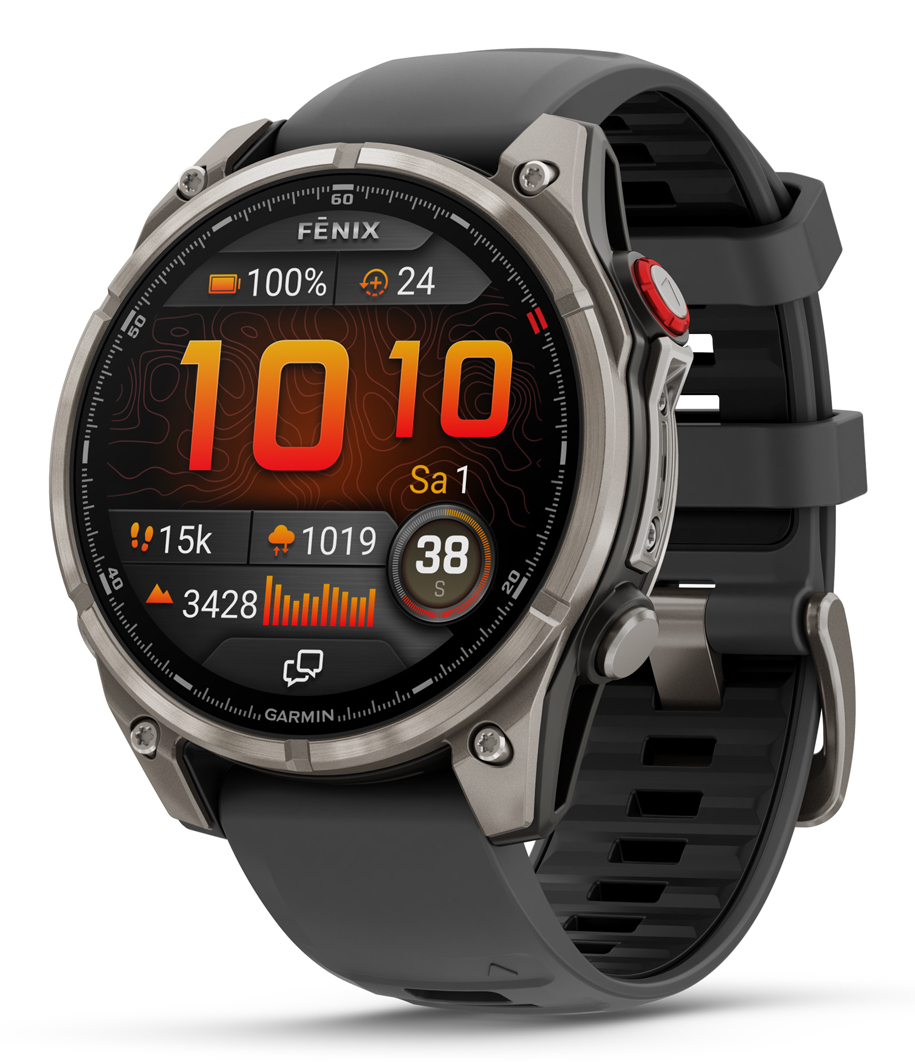 Garmin Smartwatch fenix 8 Pro 47 mm, AMOLED, Sapphire, Titanium with Graphite/black, 010-03198-11