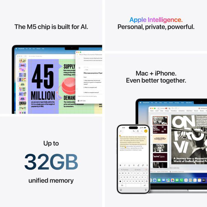Apple MA15 M5 CPU-10/GPU-10/16GB/1TB INT GD, MDVE4RO/A - imagine 4
