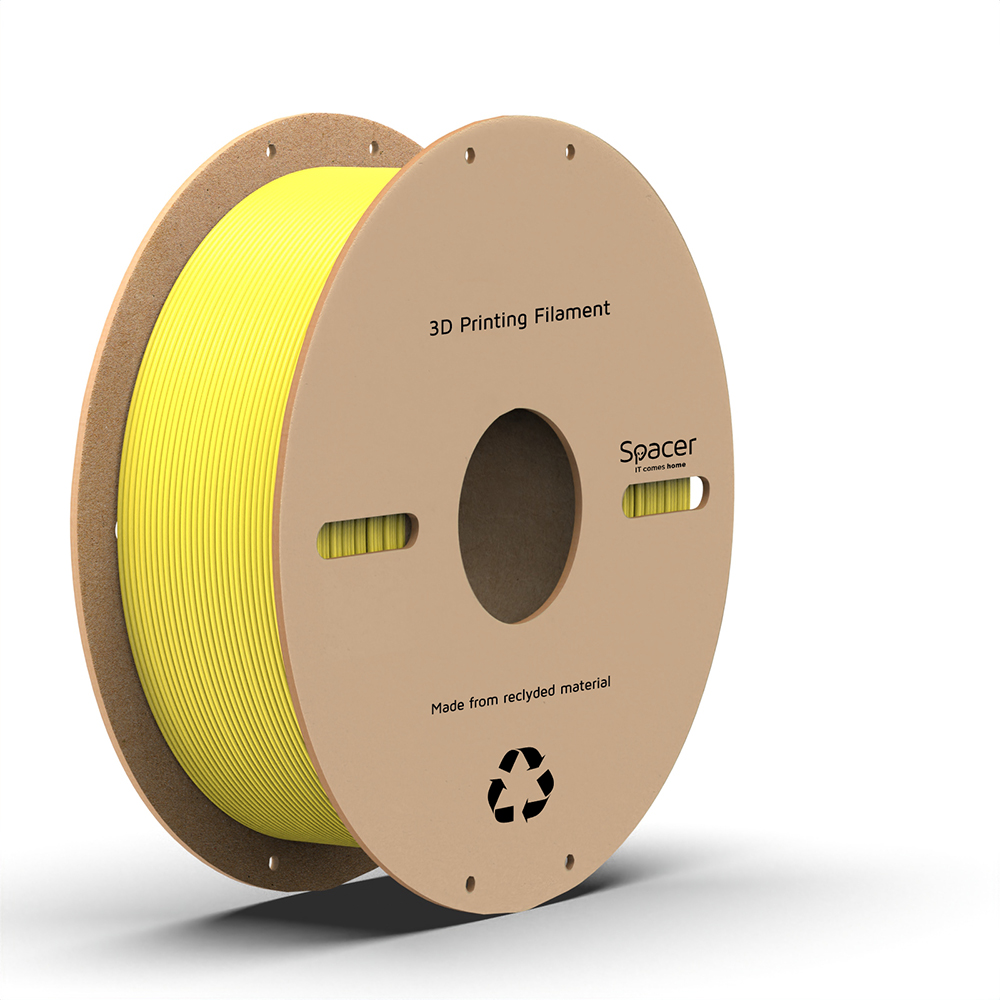 SPACER FILAMENT pt. imprimanta 3D - PLA, 1.75mm diamentru, 1Kg / bobina, SPPF-3DP-PLA1.75-01-YL