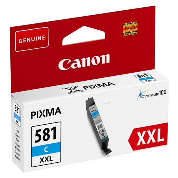Canon Cartus Cerneala Original Cyan, CLI-581XXLC pentru Pixma, 1995C001AA