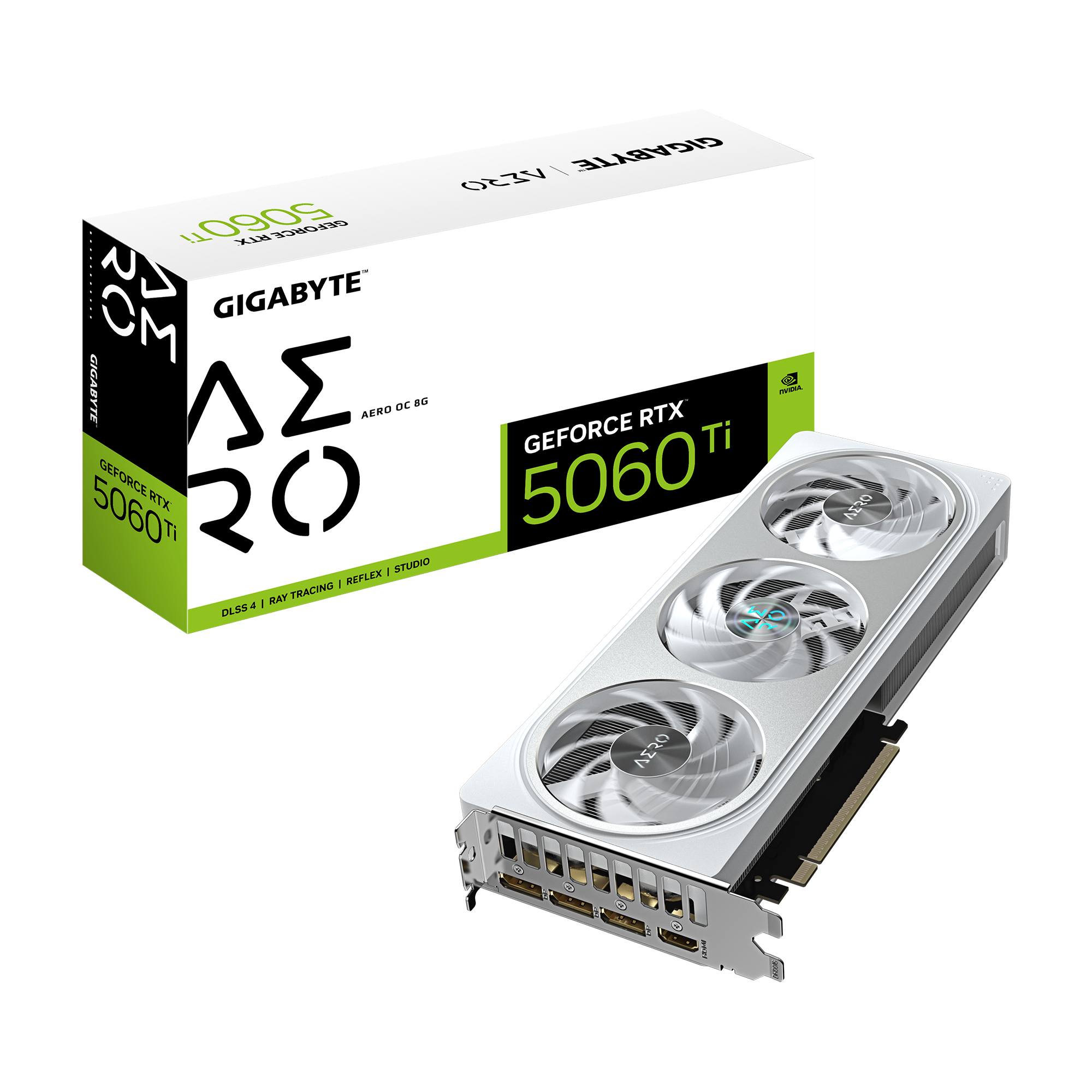 Gigabyte GeForce RTX 5060 Ti AERO OC 8GB GDDR7 3xDP 1xHDMI VGA, GV-N506TAERO OC-8GD