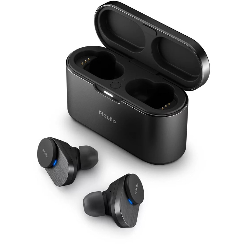 Philips Casti audio true wireless Fidelio, Negru, T1BK/00