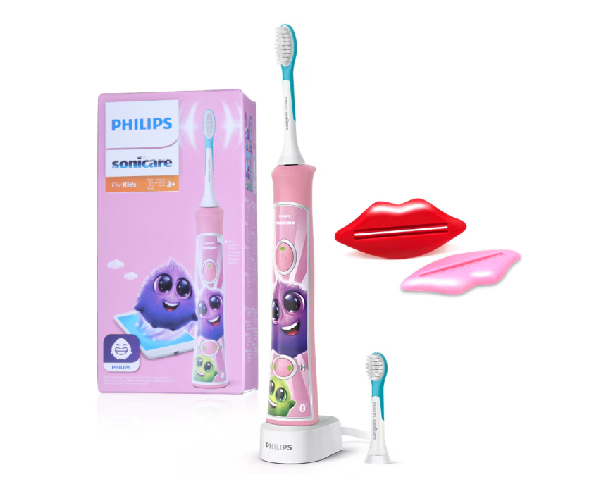 PHILIPS Periuta de dinti electrica pentru copii Sonicare For Kids, 62.000 miscari/min, 2, HX6352/42