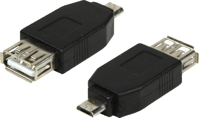Logilink ADAPTOR, pt. smartphone, Micro-USB 2.0 (T) la USB 2.0 (M), negru, AU0029