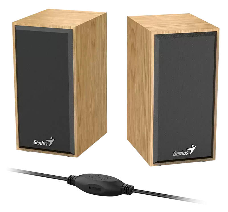 Genius BOXE 2.0, RMS: 6W (2 x 3W), USB power, pine wood, #SP-HF180" #, 31730029404