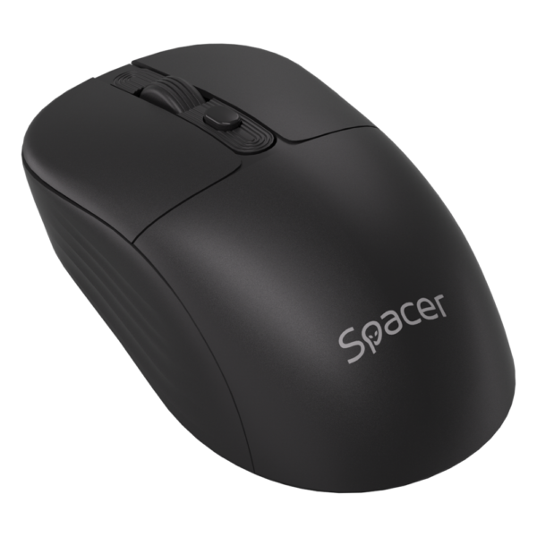 SPACER Mouse Wireless, 1600 dpi, Negru, SPMO-WS03-BT - imagine 2