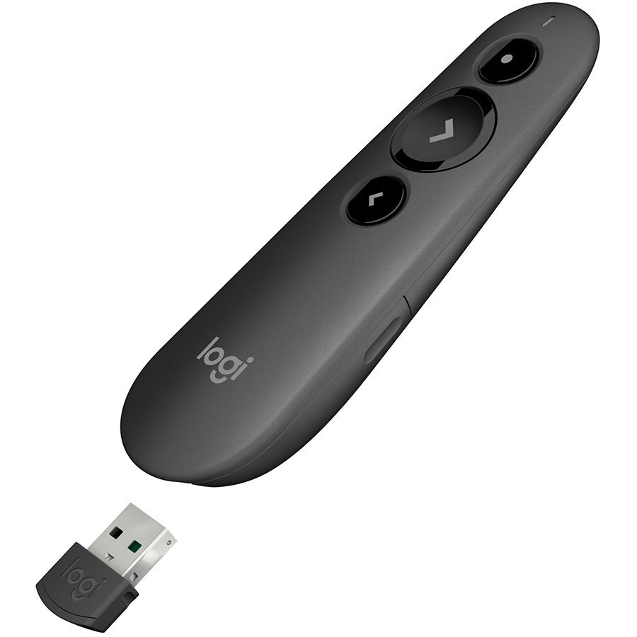 Logitech R500s Laser Presentation Remote - GRAPHITE - 2.4GHZ/BT - EMEA, 910-005843