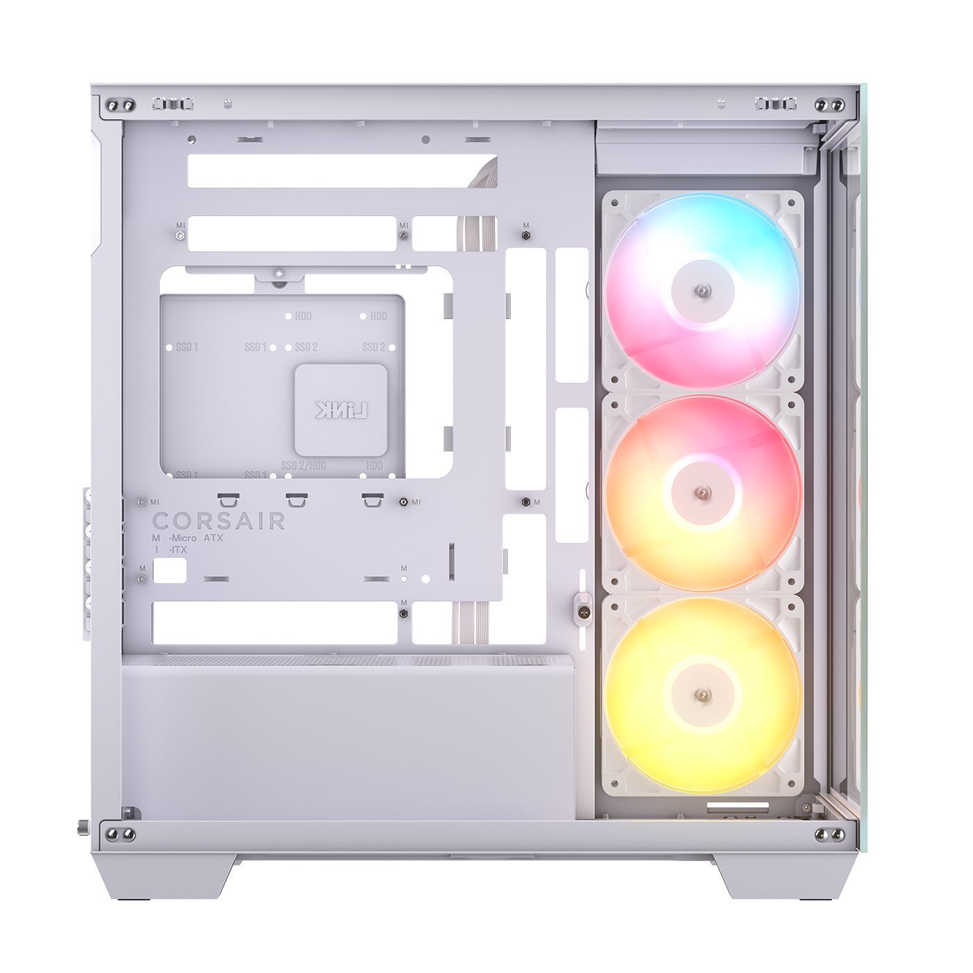 Corsair Carcasa 2800X RS-R ARGB, Micro-ATX, cu 3 ventilatoare incluse RS120-R ARGB, CC-9011348-WW - imagine 5