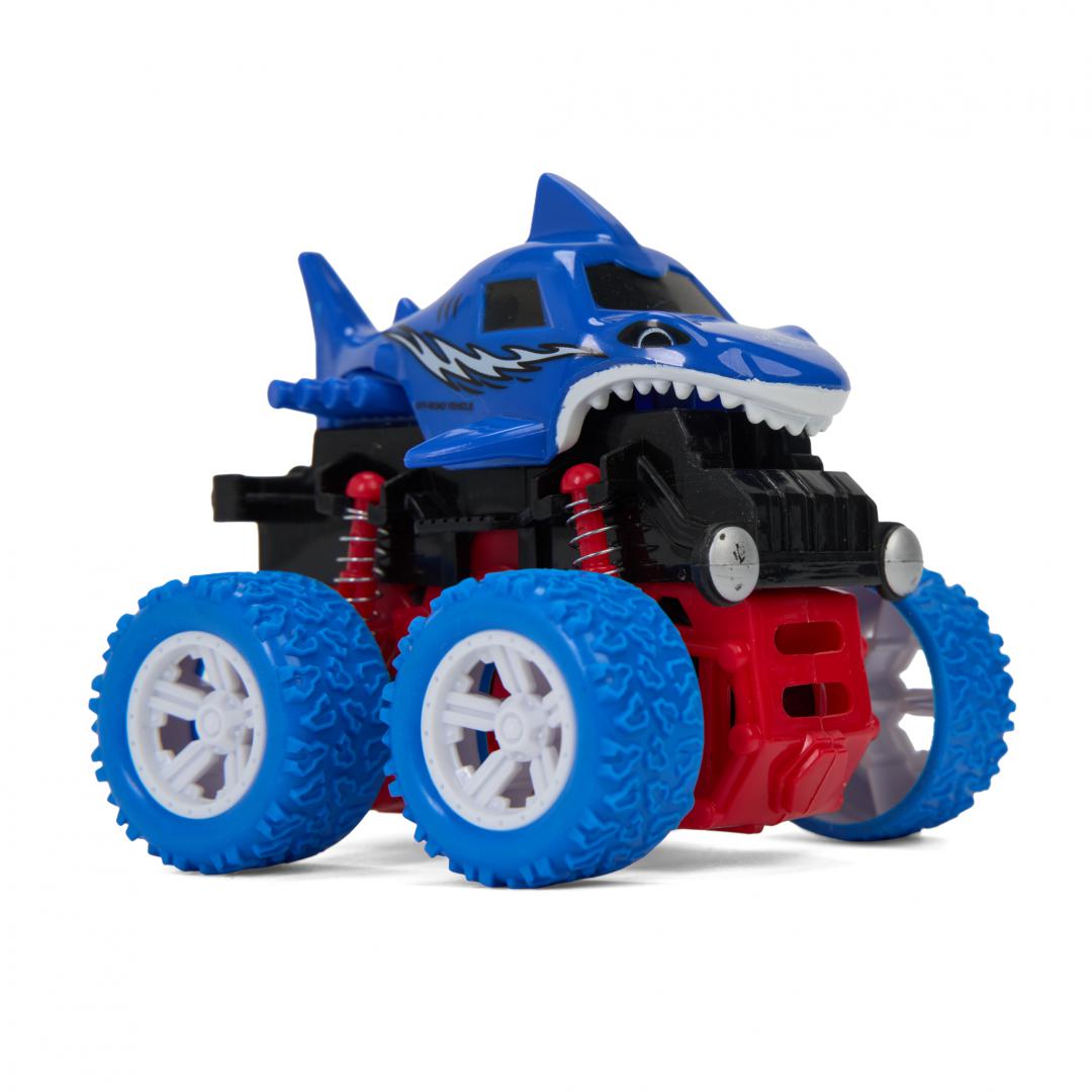 MomKi MASINA OFF-ROAD 4X4, 360 DE GRADE, 10.8CM, ALBASTRA, MOMKI1819-20ABS
