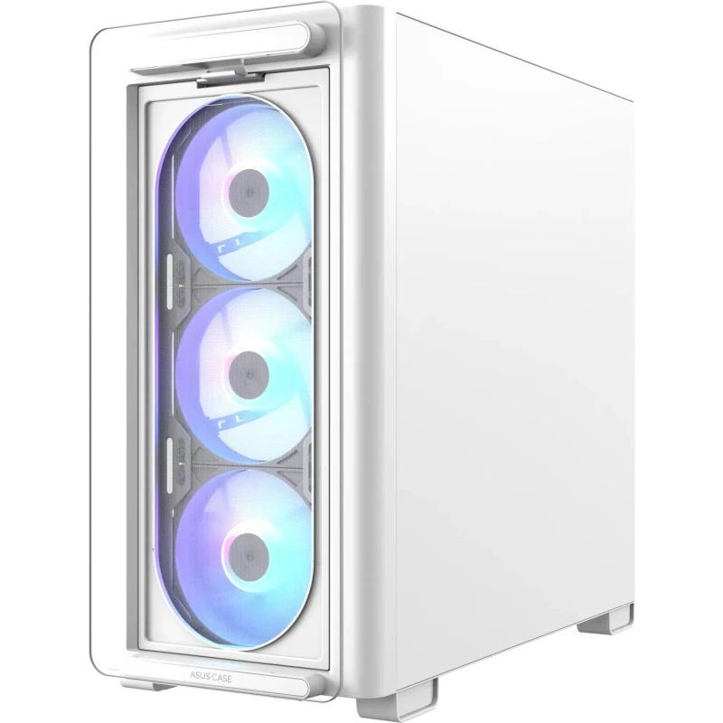 Asus Carcasa, A23 PLUS TG ARGB WHITE - imagine 2