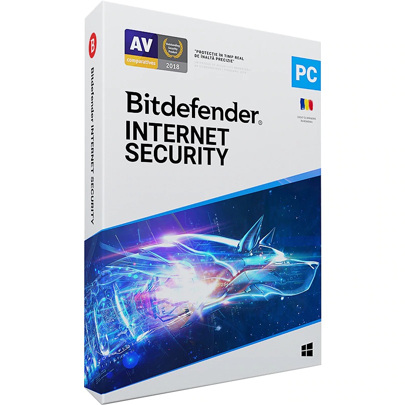 Bitdefender LICENTA Internet Security, 10 utilizatori, 1 an pt. PC, retail, IS03ZZCSN1210BEN