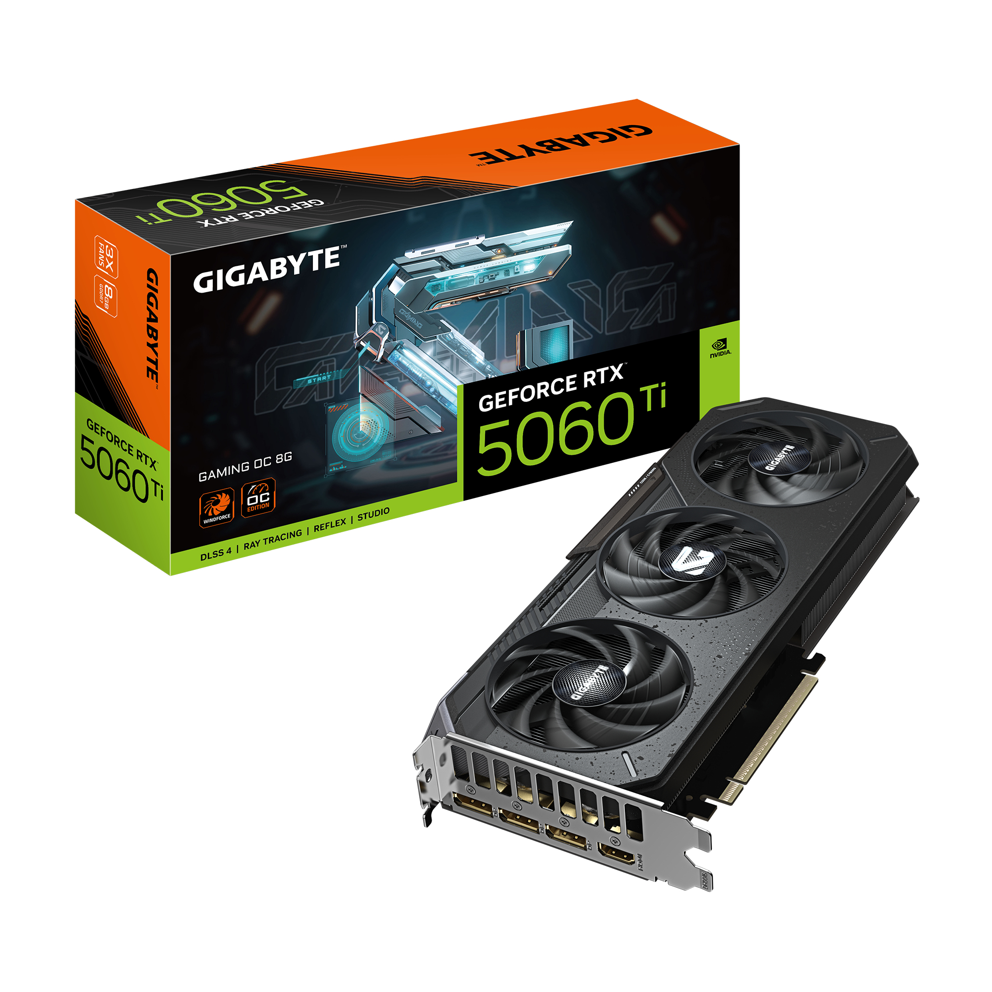 Gigabyte GeForce RTX 5060 Ti GAMING OC 8GB GDDR7 3xDP 1xHDMI VGA, GV-N506TGAMING OC-8GD