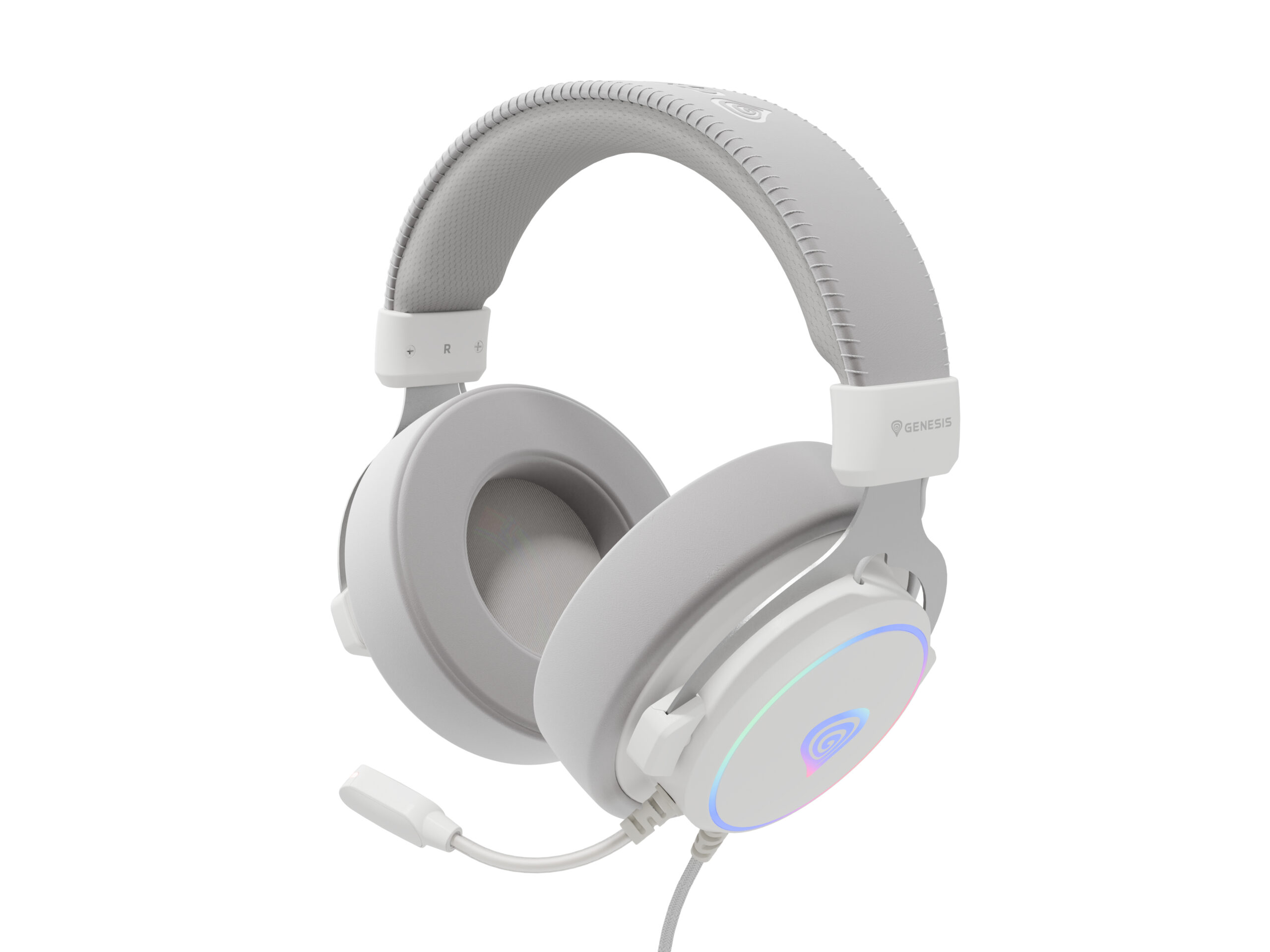 Genesis Casti cu fir Neon 764 alb, NSG-2170 - imagine 5