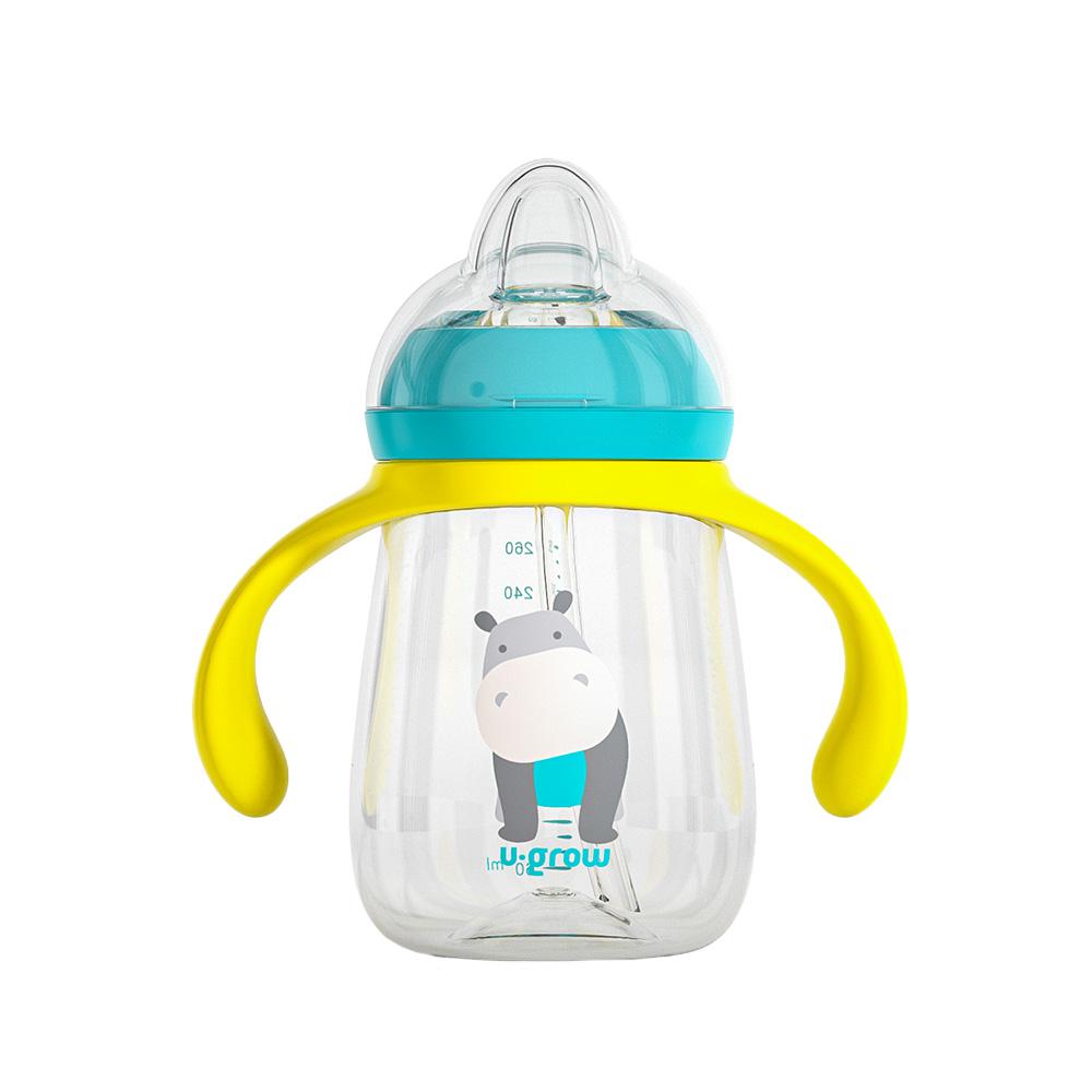 U-GROW Pachet 3 in 1 cana 260 ml tritan cu 3 accesorii diferite pentru baut : tetina, UG-3IN1-BL - imagine 4