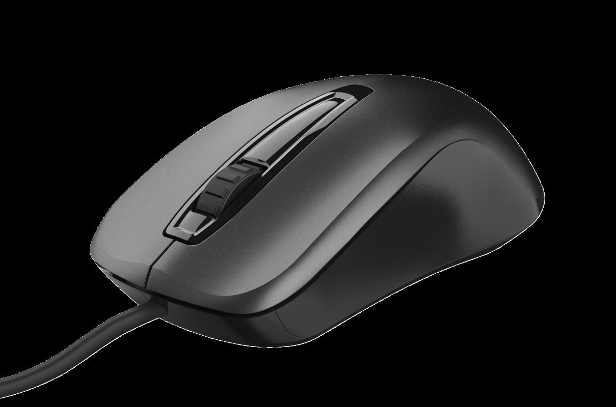 TRUST Mouse Carve, 1200 dpi, Negru, TR-23733