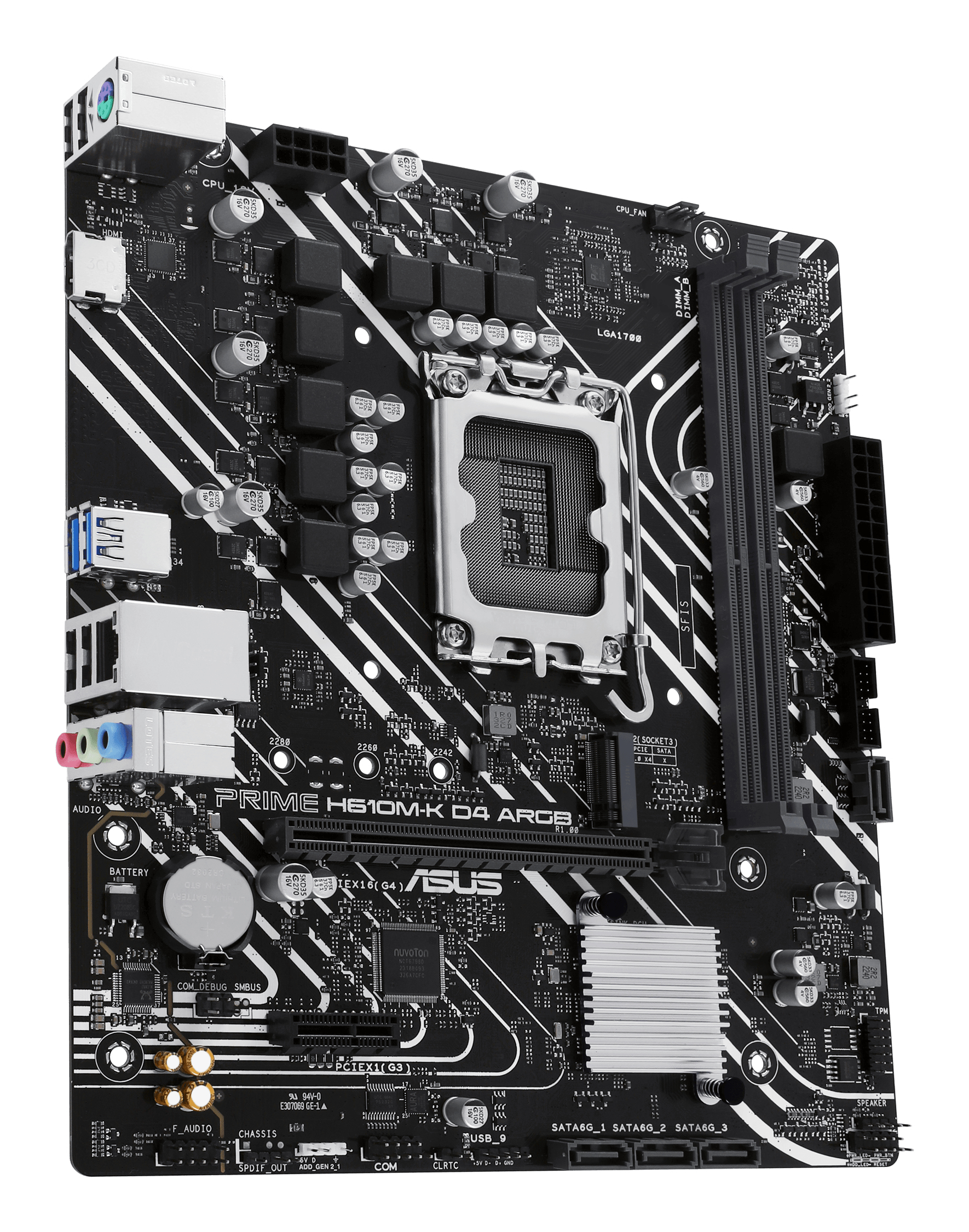 Asus LGA1700 1xHDMI, PRIME H610M-K D4 ARGB - imagine 4