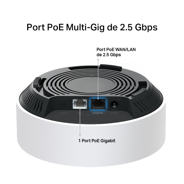 Tp-Link MESH, wireless, router AX3000, pt int, 3000 Mbps, port LAN Gigabit si, Deco X50-PoE(3-pack) - imagine 2