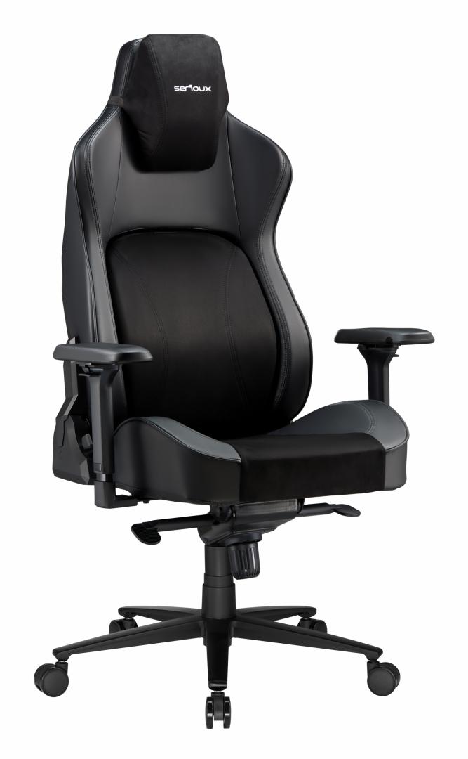 SERIOUX Scaun Gaming Prime, Capacitate greutate: 150 kg, Material suprafață: Piele, SRXGC-PRIME