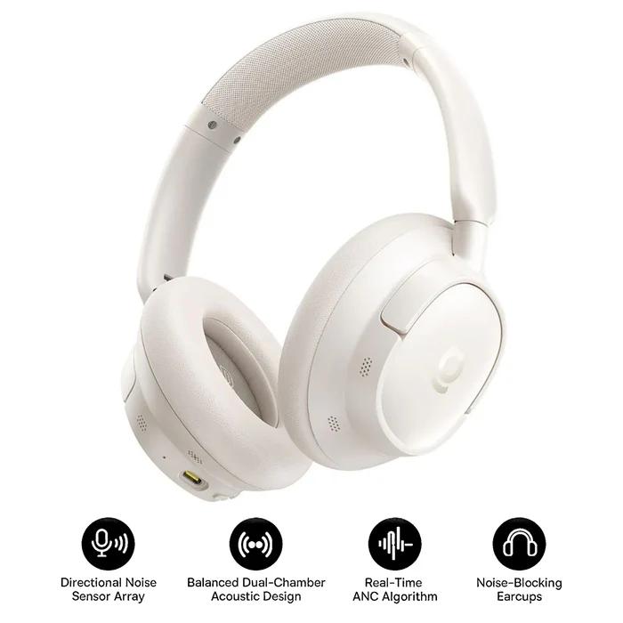Baseus CASTI Bowie Bass BH1 NC Wireless Noise Cancelling, over ear, 40mm Dynamic Drivers, A0203702 - imagine 2