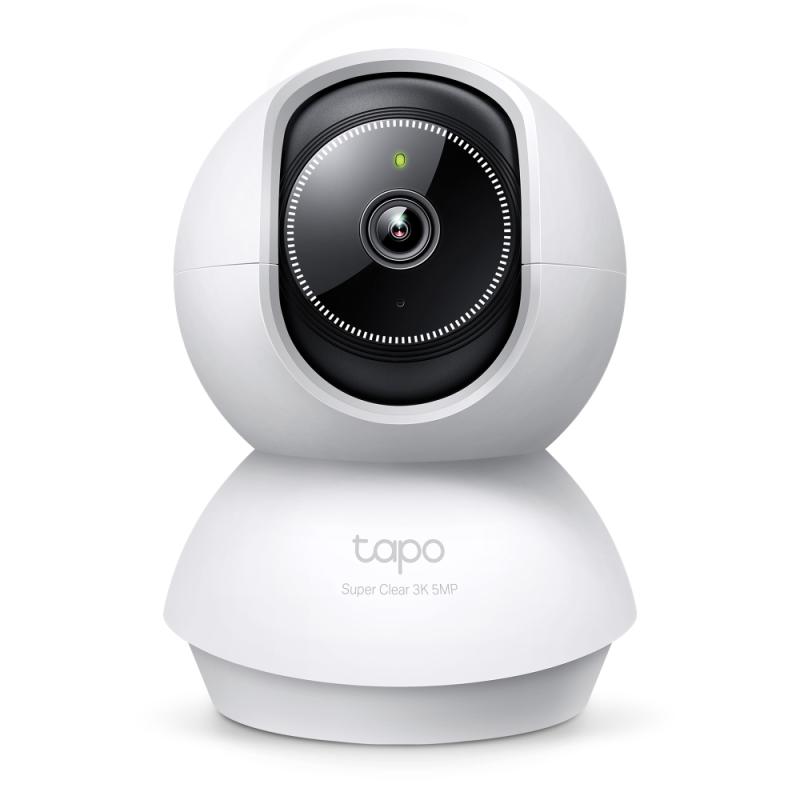 TP-LINK Pan/Tilt AI Home Security Wi-Fi Camera, 3K 5MP (2880×1620), 2.4 GHz, people, pets, TAPO C230