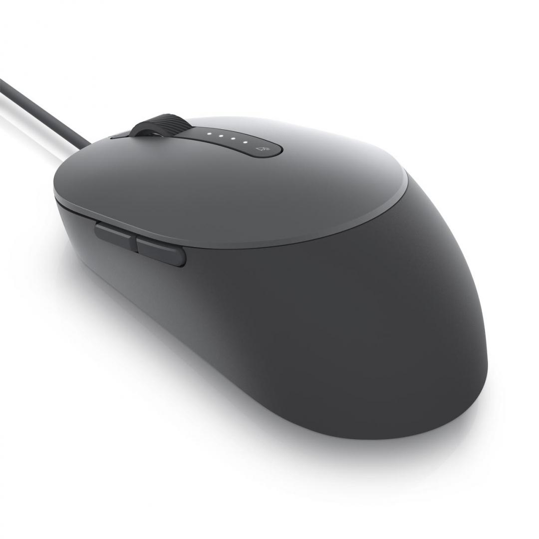 Dell MOUSE, "MS3220", PC sau NB, cu fir, USB, optic, 3200 dpi, butoane/scroll 5/1, gri, 570-ABHM